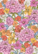 Pretty Birthday Card - Colourful Florals created by Catherine Lewis Design