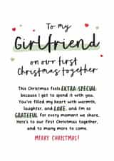 Heartfelt Card to Girlfriend on First Christmas Together created by Kreate Paper Co.