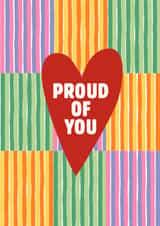Classic Congratulations Card - Proud Of You - Heart created by Wondi Studios