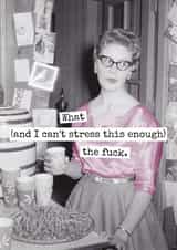 Funny Birthday/Love & Friendship Card - What The Fuck created by Raven's Rest Studio