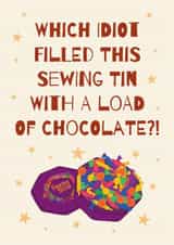 Funny Christmas Chocolates Card created by Stuck Shop Gifts