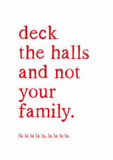 Funny Family Christmas Card, Christmas Song, Sarcastic Humor, Cheeky created by Kreate Paper Co.