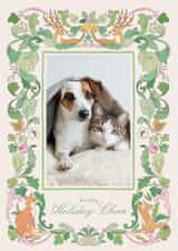 Personalised Christmas Photo Card created by Sabrin Deirani - Vintage Christmas Photo Card for Family & Friends