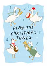 Christmas Geese Card - Play the Christmas Tunes created by Lauren Barclay