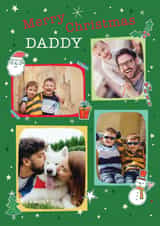 Personalised Christmas Photo Card created by Orchard Design House - Fun Christmas card - colourful frames - Christmas icons