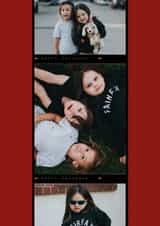 Personalised Christmas Photo Card created by Jennifer Lew - Classic Christmas Card - Photo Strip