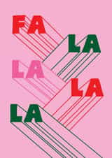 Arty Christmas Card - Fa La La created by Jennifer Lew