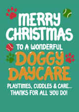 Christmas Card - Doggy Daycare created by Louise Burgoyne