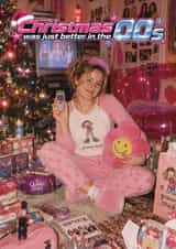 00s Christmas Nostalgia Funny Personalised Face Swap Card created by Vallely Studios