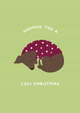 Cute Christmas Card - Dachshund - Cosy Polka Dot Jumper created by Ella Goddard