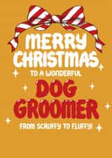 Classic Christmas Card - For Dog Groomer created by Louise Burgoyne