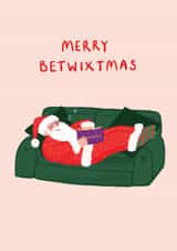 Cute Christmas Card celebrating Betwixtmas #SANTA26 created by If In Doubt Create Studio