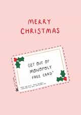 Silly Christmas card for that person who can't quite handle Monopoly #SANTA26 created by If In Doubt Create Studio