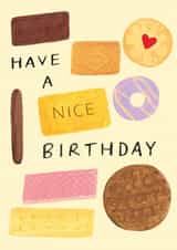 Cute Biscuit Inspired Sweet Treat Birthday Card created by Chinchi Things