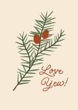 Love Yew! Cute Pun Anniversary Card created by Abi Bryan