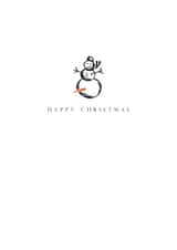 christmas snowman Christmas Card 22596 created by Colonel I. P. Knightly