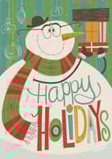 snowman holidays Christmas Card 23035 created by Josh Cleland