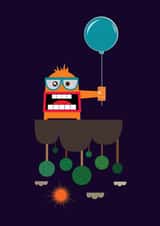 balloon happy Birthday Card 1221 created by Angelica Yiacoupis