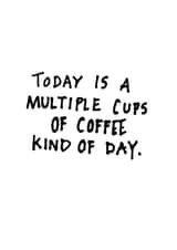 coffee funny Just because Card 1237 created by David Delahunty