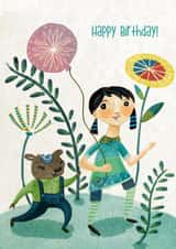 birthday girl Birthday Card 23010 created by Annie Wilkinson