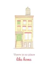 Cute New York Style New Home Card - Apartment - There Is No Place Like Home created by Adi Bereshit