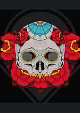 Skull SugarSkull Card 23407 created by Andres Mogollon