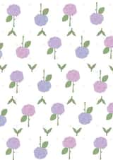 Hydrangea pinks Sympathy Card 23511 created by Lucy McDonald