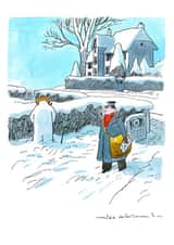 cartoon snow Christmas Card 23607 created by Mike Williams