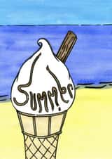 summer icecream Card 23587 created by Ruth Ferrier Illustration