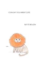 lion animals Valentines Day Card 23439 created by Hannah Venables