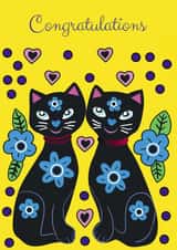 Congratulations black Congratulations Card 24110 created by Lorraine Stylianou