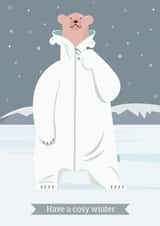 bear fleece Just because... Card 22177 created by Stef Rymenants