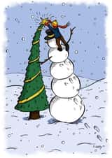 Cartoon Funny Christmas Card 23898 created by K. Sekelsky
