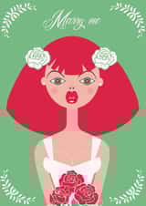 Wedding art Engagement and Marriage Card 24187 created by Critical T-rex