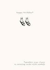 happy sandals Birthday Card 1366 created by Megan Claire