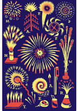 newyear fireworks Christmas Card 23408 created by Matteo Farinella
