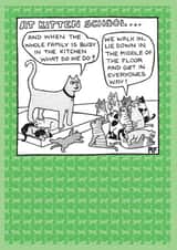 cat kitten Mothers Day Card 1801 created by On The Prowl Cat Cartoons