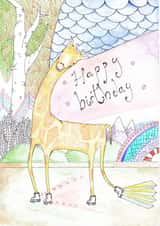 giraffe skates Card 24637 created by Vee Hartley