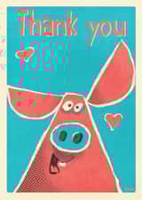 thanks thank Thank You Card 1341 created by Daviz