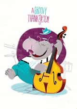 jazz music Thank You Card 23037 created by Josh Cleland