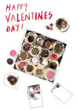 chocolates girlfriend Valentines Day Card 22684 created by Katie Tomlinson