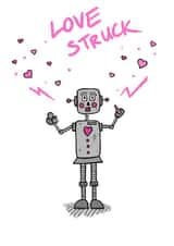 Love robot Valentines Day Card 22554 created by Deirdre Spain