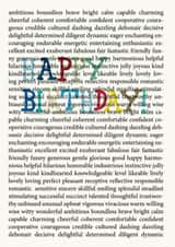 positivetext positivism Birthday Card 25881 created by Periodic Society