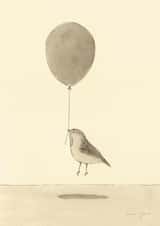 bird balloon Birthday Card 25954 created by Marc Johns