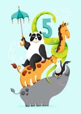 5 5th Birthday Card 3275 created by Liz Harry