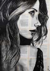 vintage girl Card 26047 created by Konstantinos Skopelitis