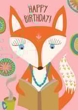 fox woodland Birthday Card 3236 created by Jo Milne