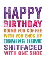 happybirthdayshitfaced shitfaced Birthday Card 3487 created by Do You Punctuate?