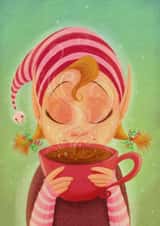 elf christmas Christmas Card 26205 created by Sarah Satrun