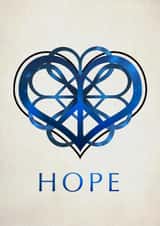 heart hope Religious Card 3605 created by Catherine Satrun